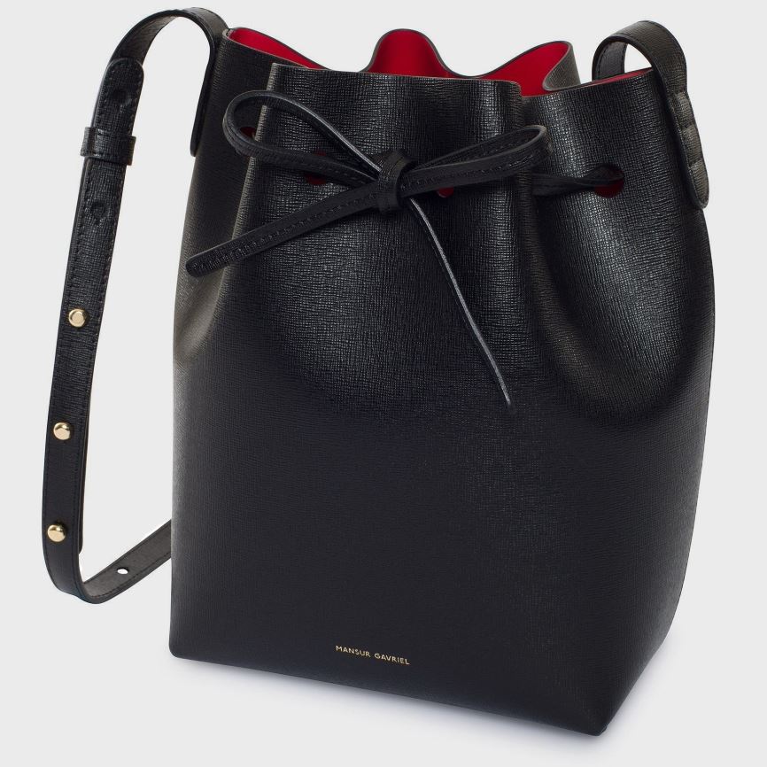 Women's Mansur Gavriel Mini Bucket Bags Black | AU 8965LC